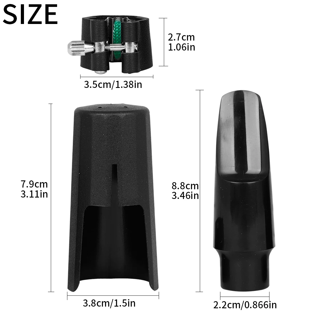 ألتو ساكسفون المعبرة مجموعة غطاء الرأس المشترك الجلود المشابك منصات الأسنان القصب المهنية آلات النفخ الخشبية استبدال أبواق