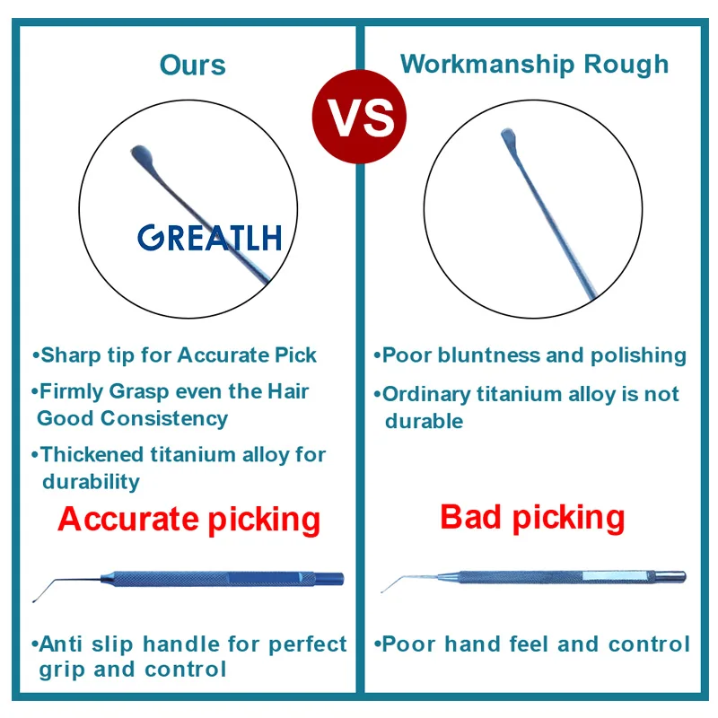 Autoclavable Ophthalmic Nucleus Hook Manipulator Ophthalmic Eye Instrument