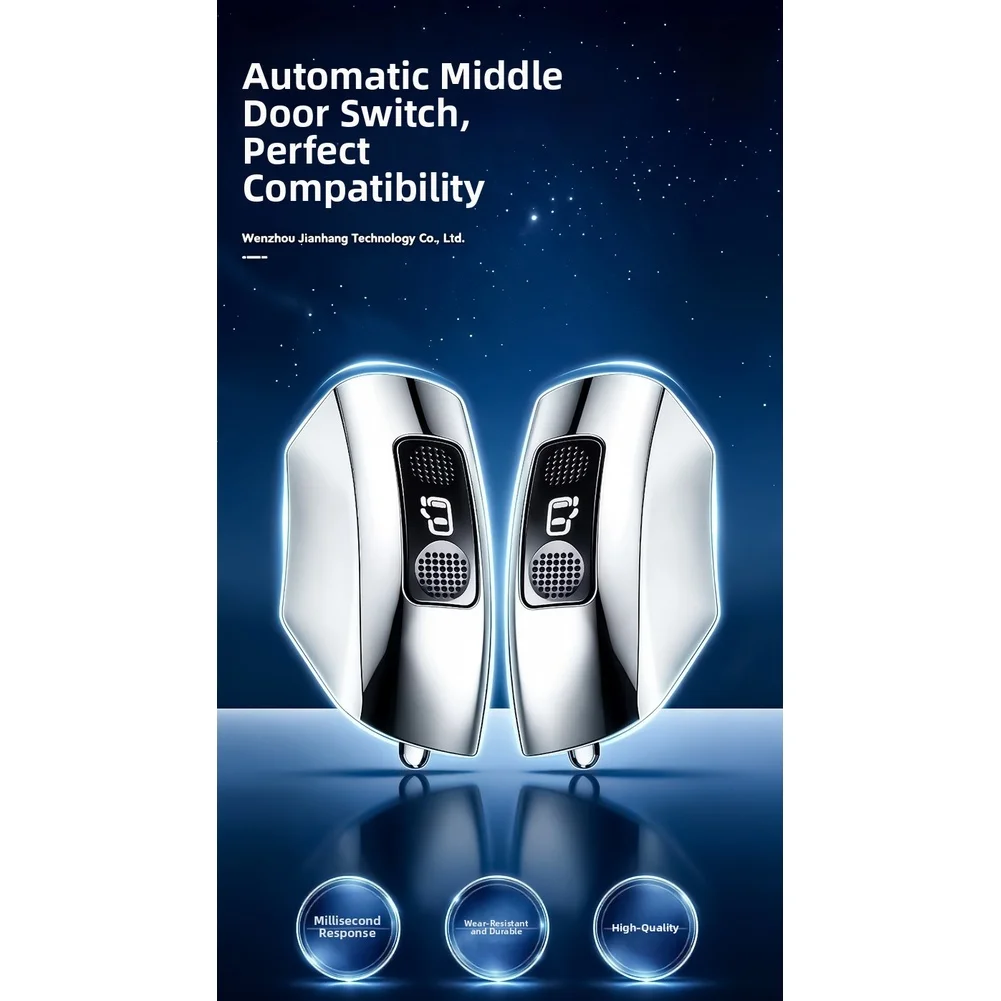 1Pcs Silver Waterproof Touch Door Handle Button For Toyota Sienna Middle Sliding Door Control Replacement Part
