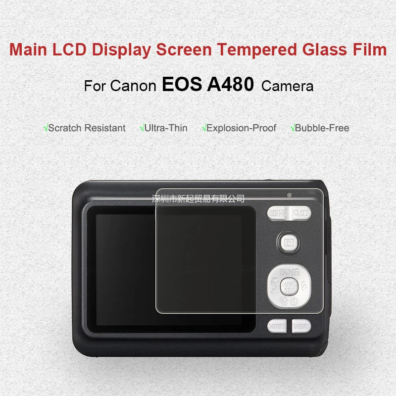 Screen Protector For Canon EOS A480 Screen Protection Film, Anti-reflective and Shock-absorbing Protector Tempered Glass Film