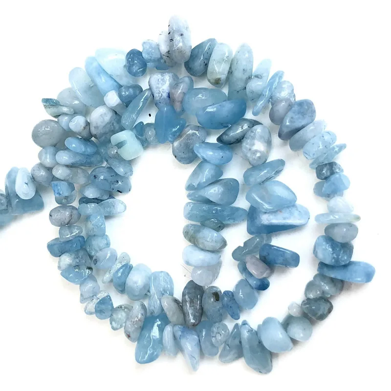 Naturstein-Chip-Perlen, 5–8 mm, unregelmäßiger Kies, Kristallquarz, für die Schmuckherstellung, Freiform-Perlen, DIY-Halskette, Armband, 15'' – Detail 13