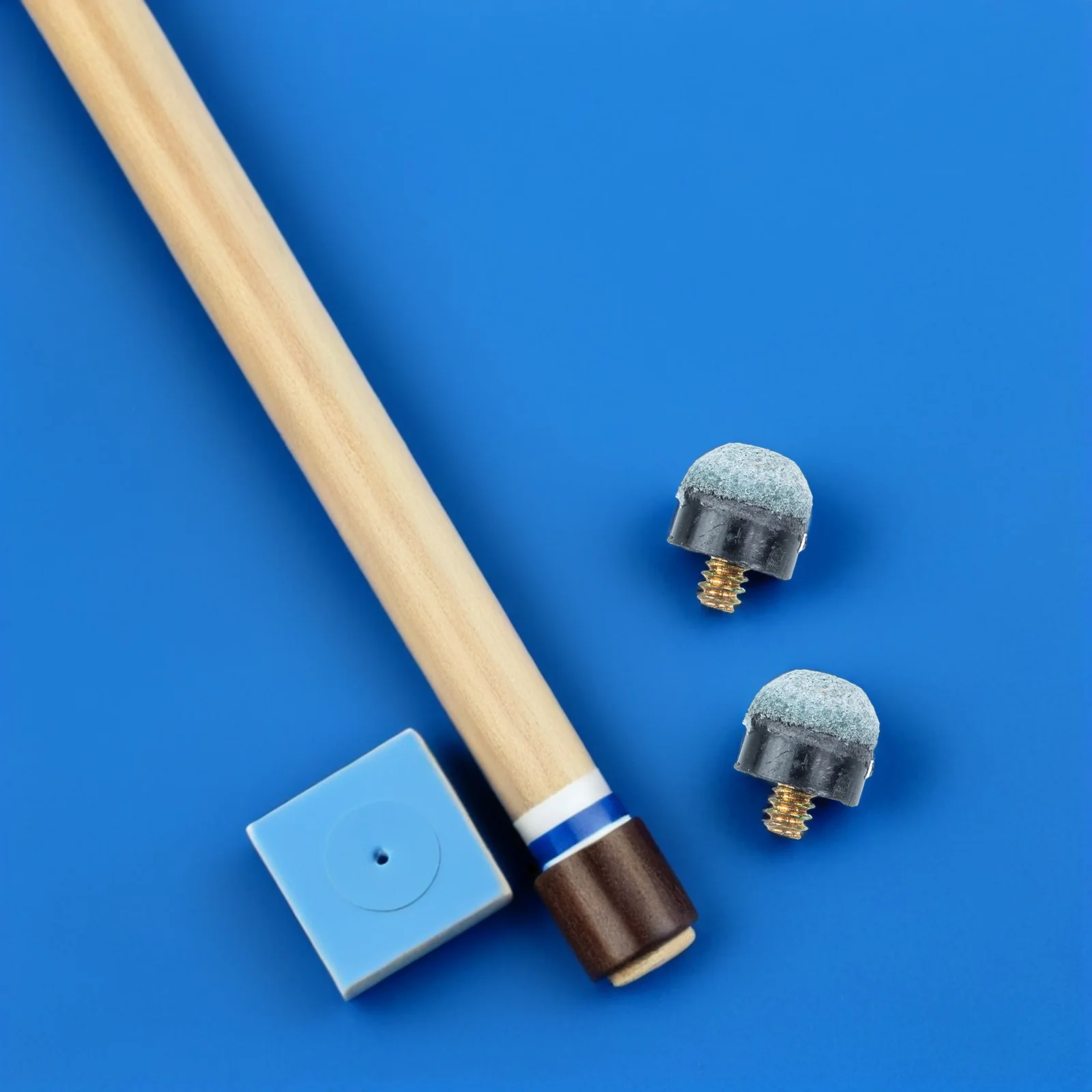 

30Pcs 10mm Screw-on Billiard Cue Tips Soft Pool Cue Tips Precision Fit Design Snooker Tip Set Pool Stick Repair Tip Kit