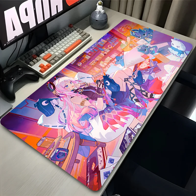 

Genshin Impact Citlali Mouse Pad Gamer Keyboard Mat Pads Gaming Desk Protector Laptops Large Cartoon Deskmat Mats Game Mousepad