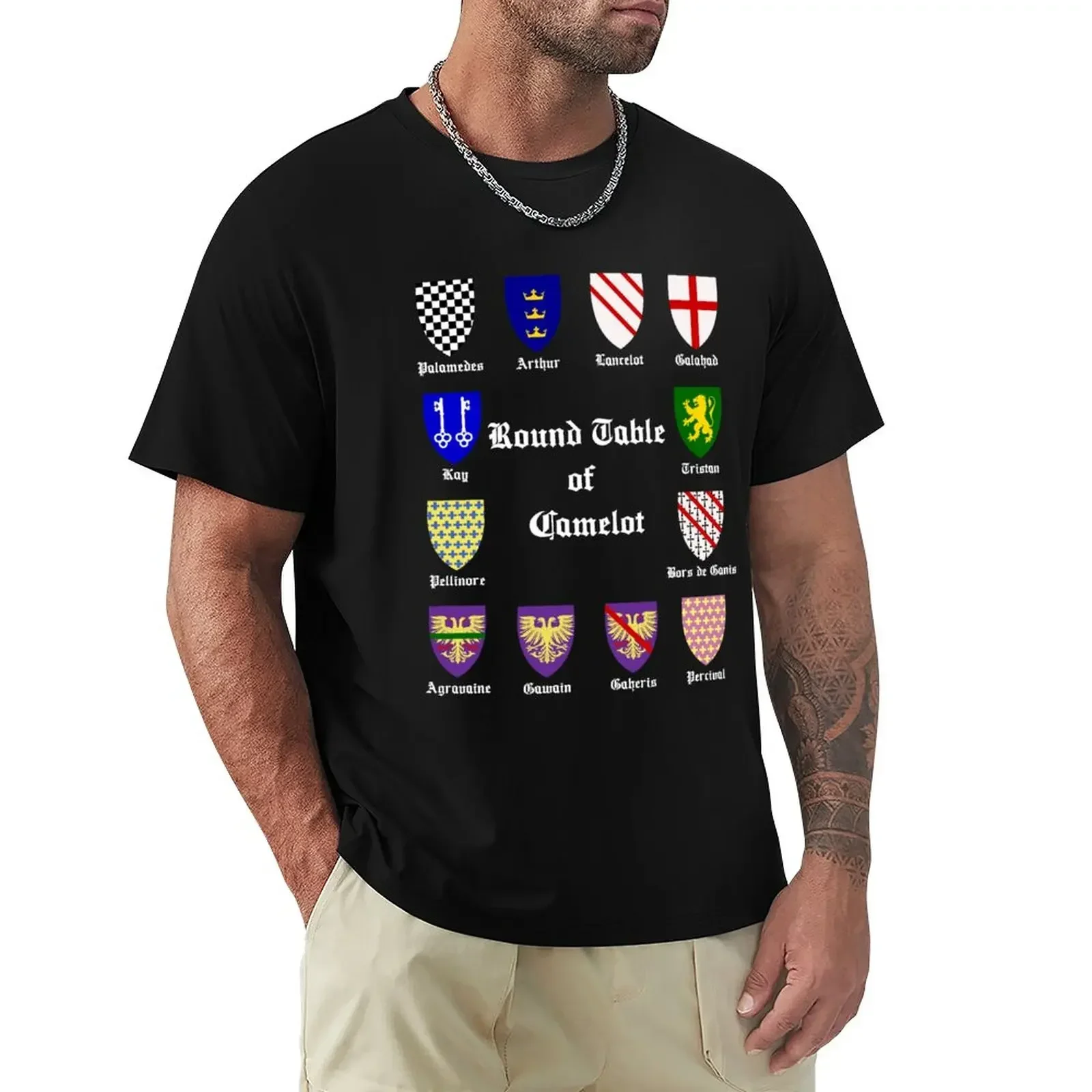 Round Table of Camelot T-Shirt quick-drying new edition sublime hippie clothes mens cotton t shirts