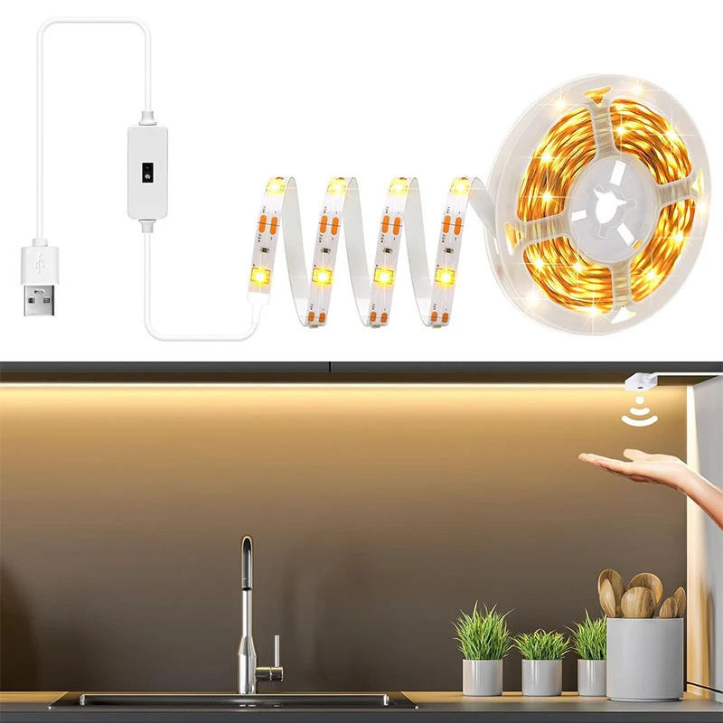 

USB-powered LED light bar, suitable for family and TV living room backlight, durable soft white light and warm white light, hand