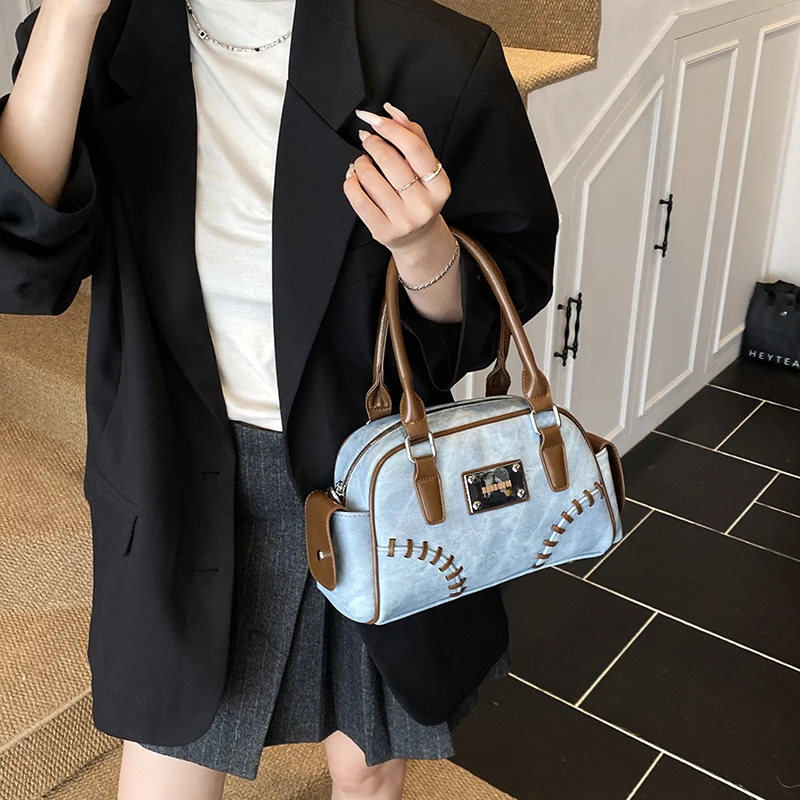 2025 حقيبة يد جديدة المرقعة موضة تنوعا حقيبة كتف عادية الملمس المرأة حقيبة مربعة رائعة التنقل حقيبة الإبط #3