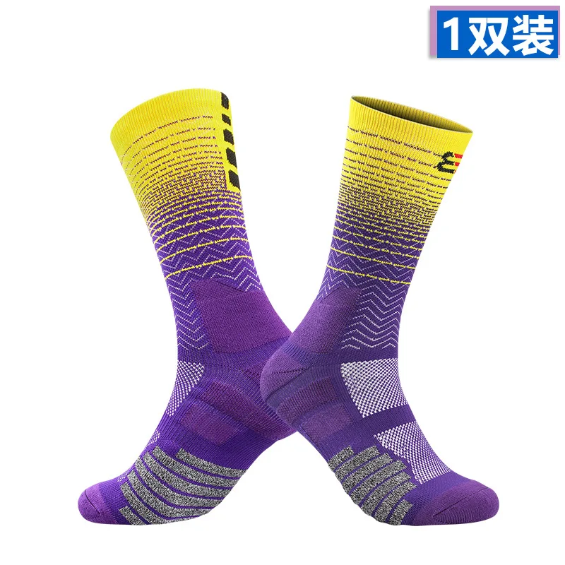 

Soccer Sport Professional Basketball Sock Knee Towel Bottom Running Cycling Men Women Big Kid Youth Teens Stockings