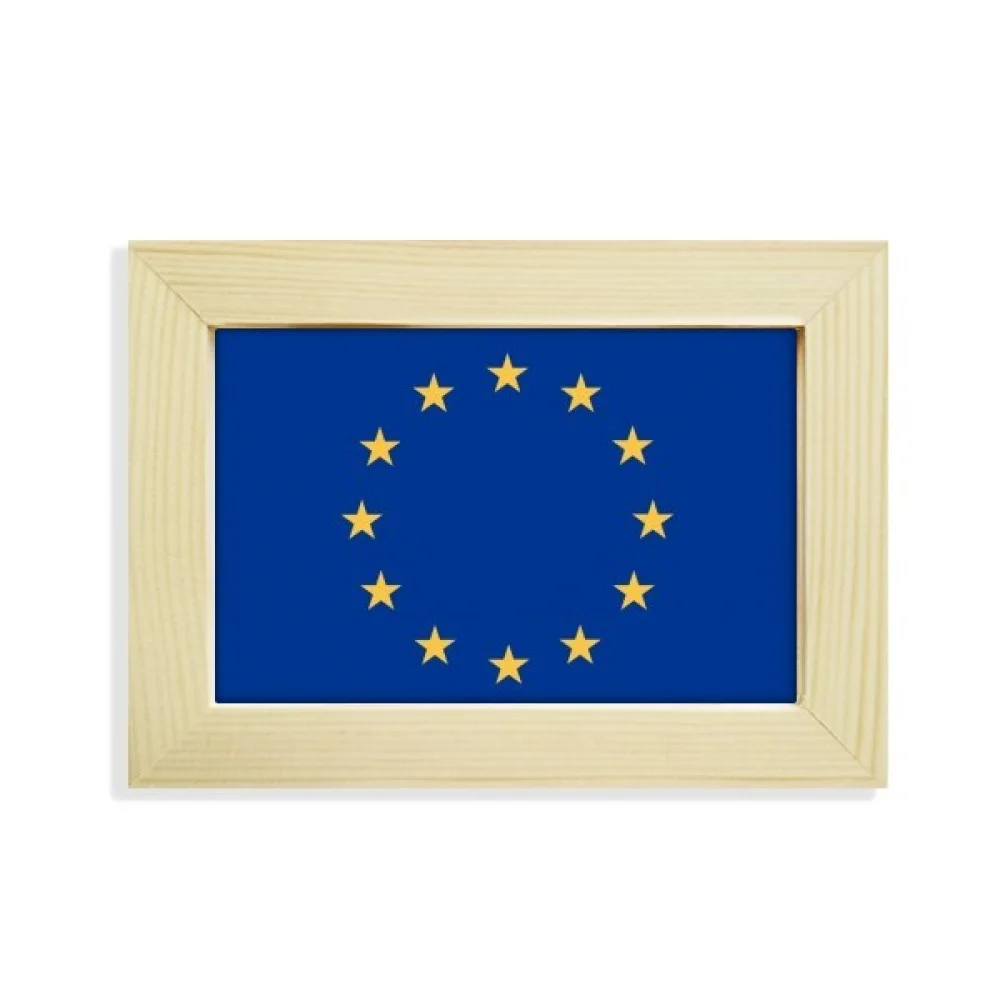 eu national flag eu country desktop decorate photo frame picture art painting 5x7 inch