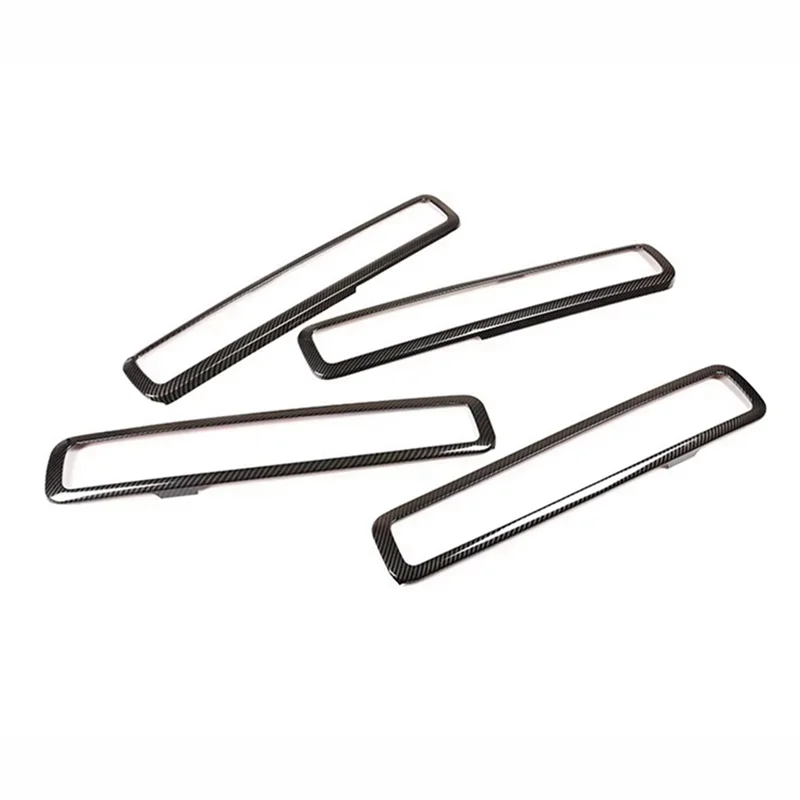 

A77Q-ABS Carbon Fiber Car Door Handle Frame Interior Door Frame Cover Trim Sticker For G-Class 2019-2020