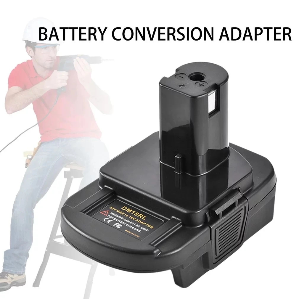 DM18RL Battery Converter Adapter USB DM20ROB  Converter Suitable for RYOBI for DEWALT 20V Milwaukee M18 To 18V Battery Adapter