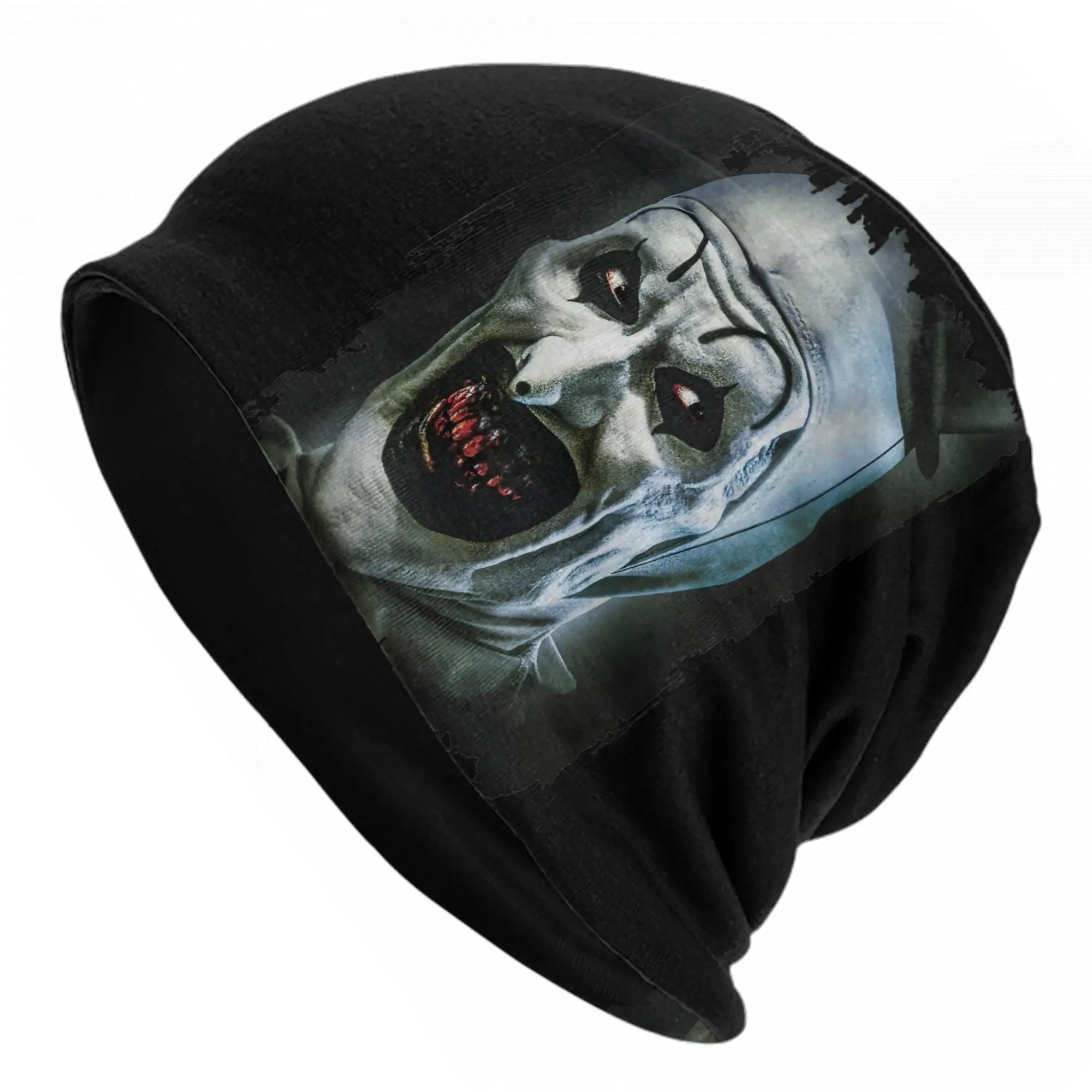 Terrifier Horror Movie Halloween Caps  Goth Adult Street Skullies Beanies Hats Summer Warm Thermal Elastic Bonnet Hats