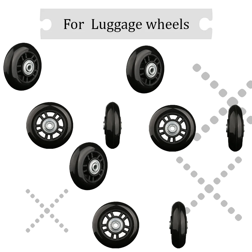 荷物用ホイール交換用トロリーケースプーリーホイールミュートユニバーサルアクセサリーマルチサイズスーツケースホイール荷物用キャスター