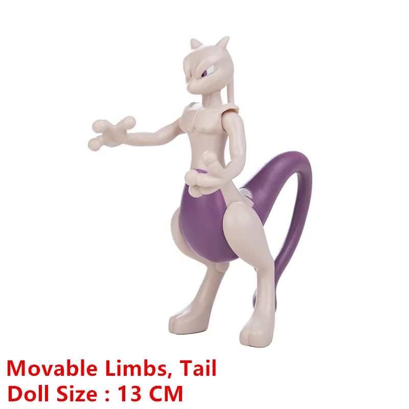 New Pokemon Cartoons Movie Anime Figure Pikachu Gengar Mewtwo  Gurado Pocket Monster Figures  Action Model Toy Christmas Gifts