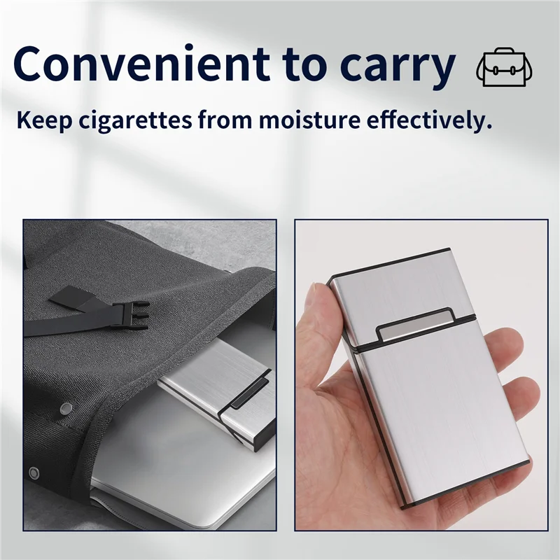 Aa63 quente novo ultra fino moda tubos personalidade criativa caixa de cigarro de metal fino caixa de presente feminino titular de cigarro