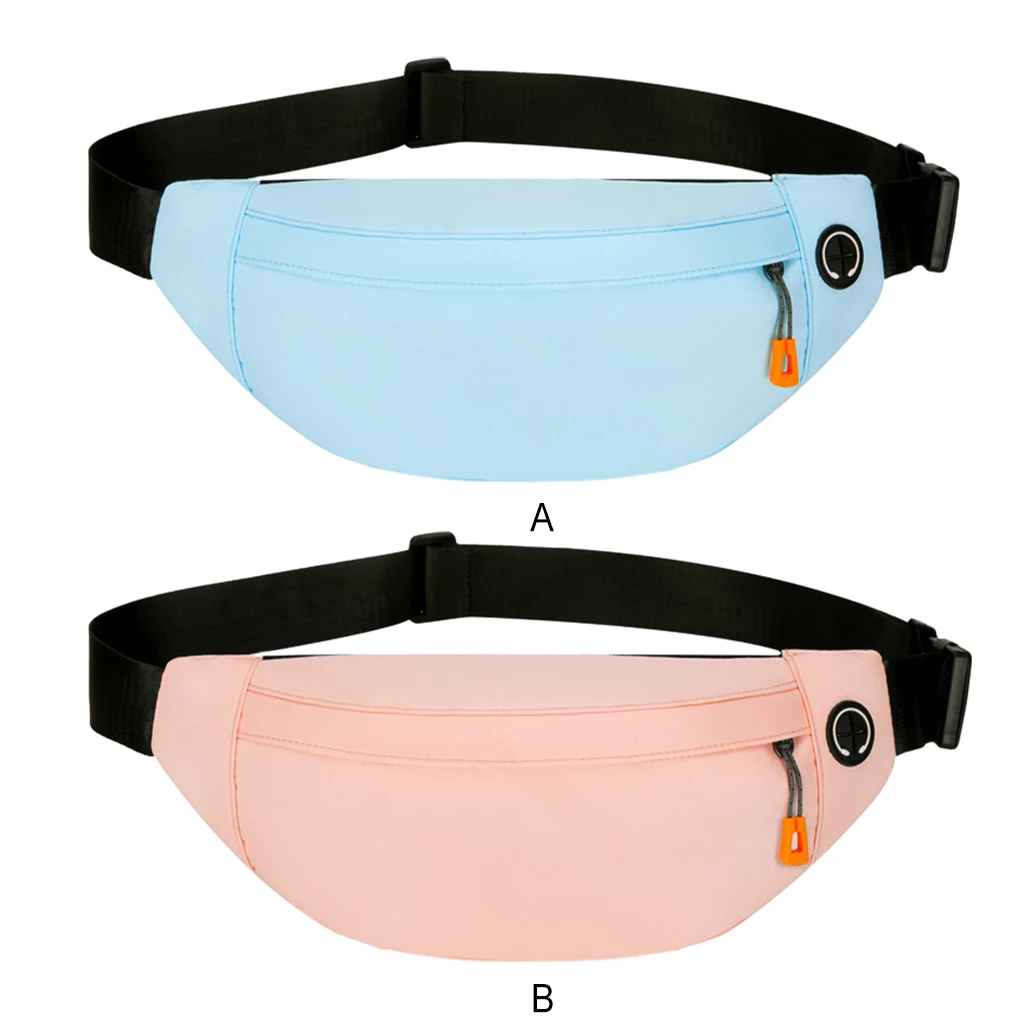 Durable Waist Bag With Ample Space Sports Or Casual Classic Non-shedding Men Women Waist Bag Elegant Blue