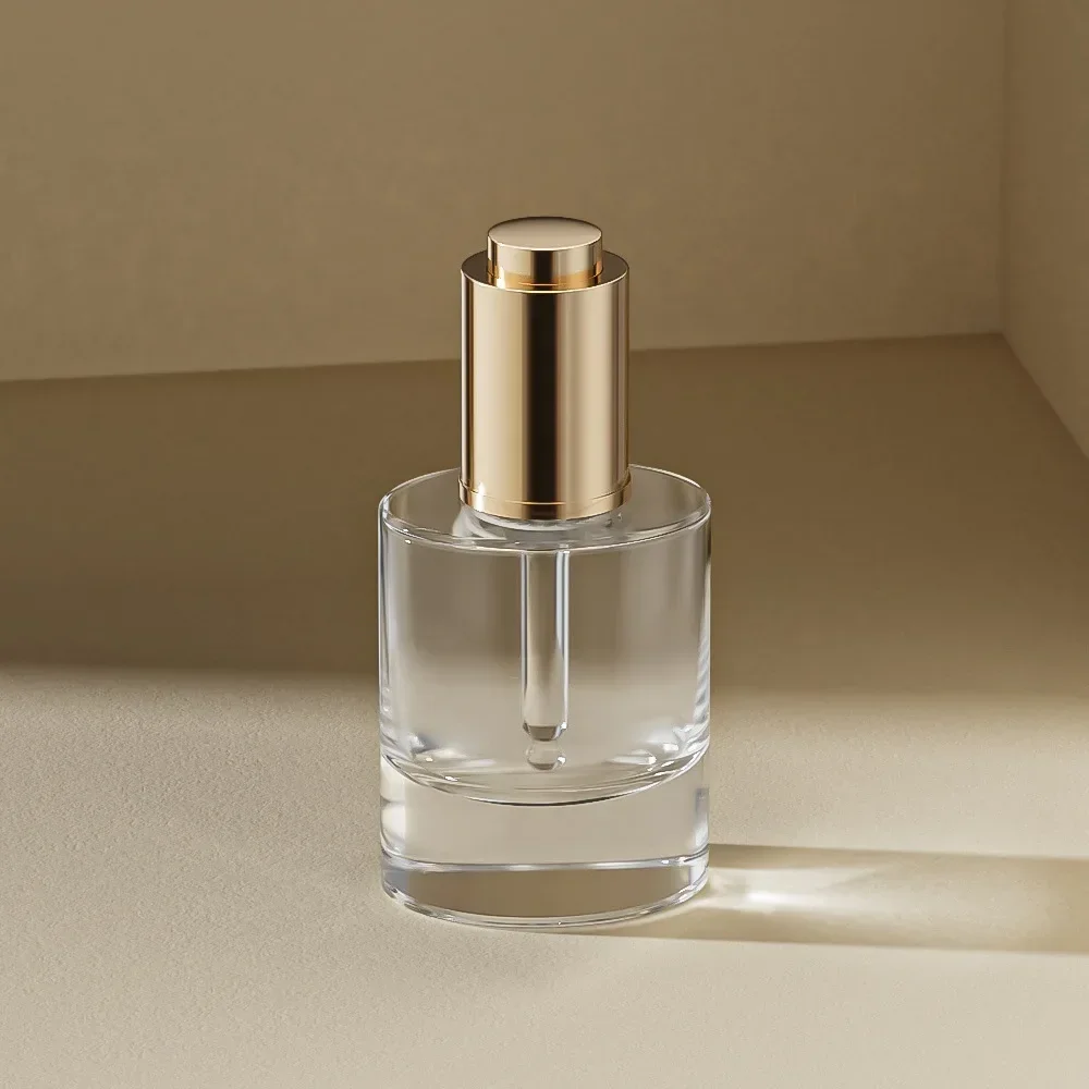 1Piece 30ml Clear Glass Bottle For Essential Oil Portable Liquid Container Empty Dropper Bottle Refillable Bottle Travel