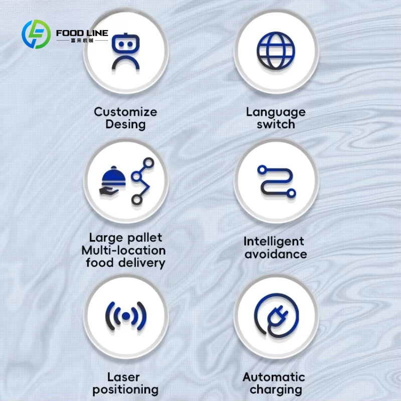 بيع المصنع المباشر روبوت التسليم التجاري الذكي الذكي للفنادق والمطاعم والممرضات الذين يخدمون نادلًا #4