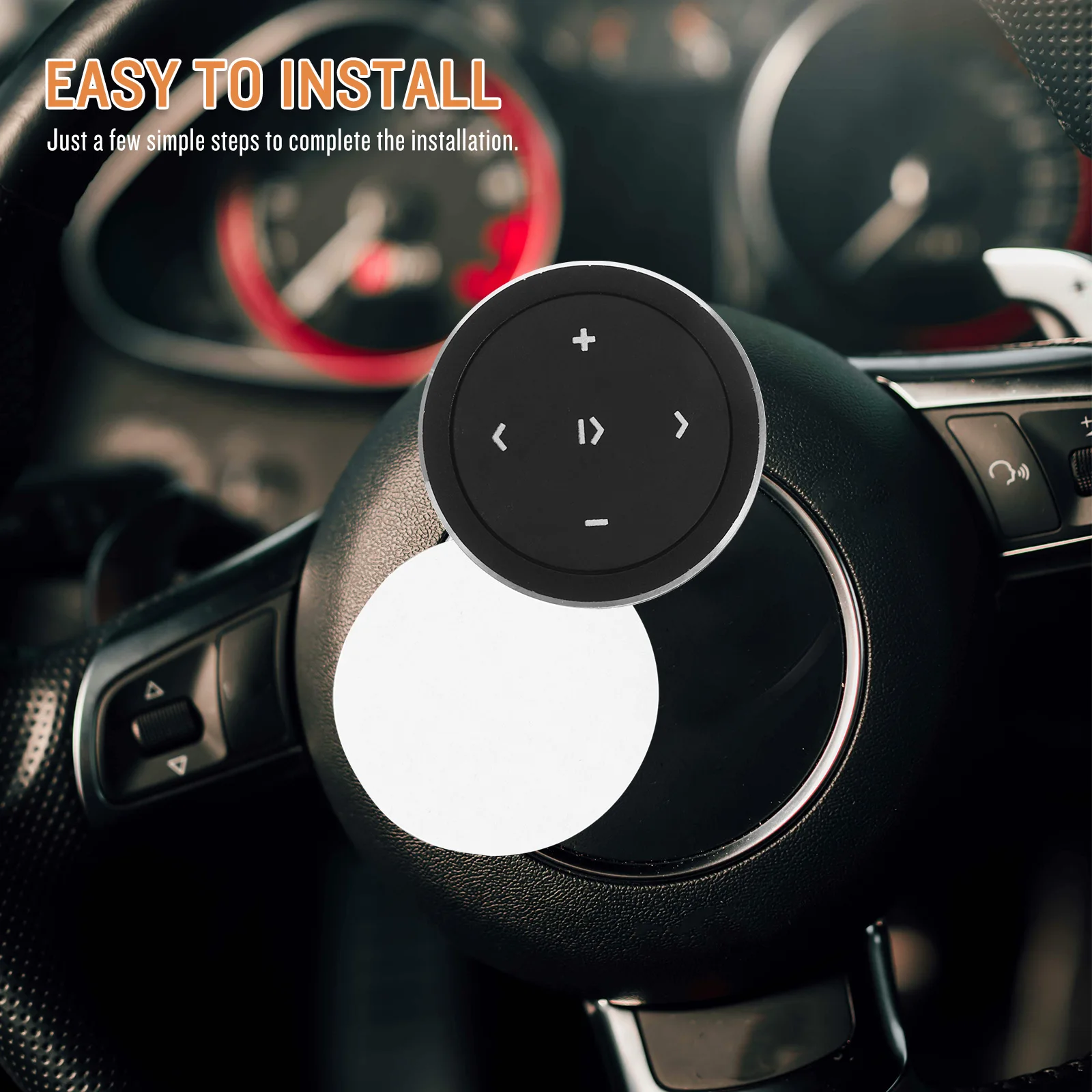 

Car Steering Wheel Remote Controller for Black Color Compact Design Vehicle Accessories