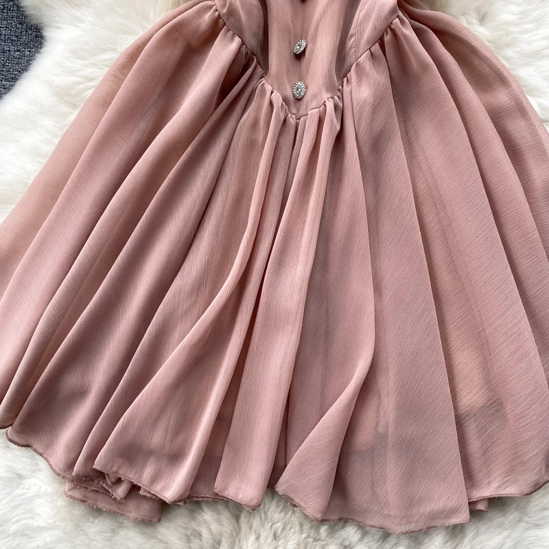 Sexy Backless High Waist Mesh Slip Dress Casual A-line Dress Summer Beach Vestidos Women Evening Party Sundress