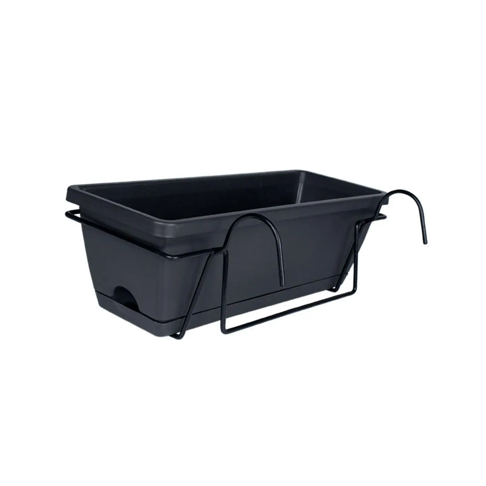 Window Box Planter Flower Pot Vase Hanging Garden Planter Balcony Railing Planter for Deck Window Railing Patio Home Decoration