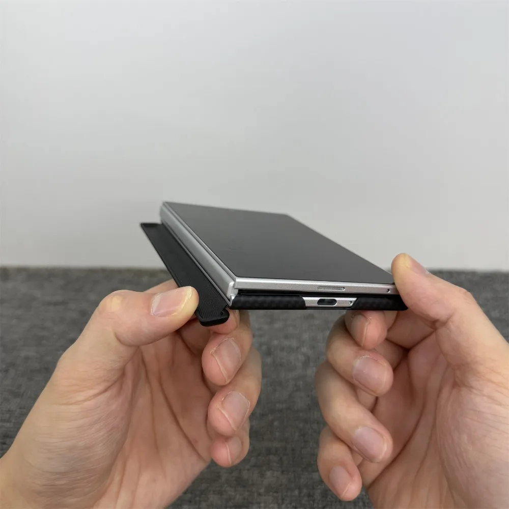Businss 600D Carbon Fiber for Magsafe Case for Samsung Galaxy Z Fold 8 Ultra 7 6 5 Magnetic Hinge Shell Ultra-thin Protect Cover