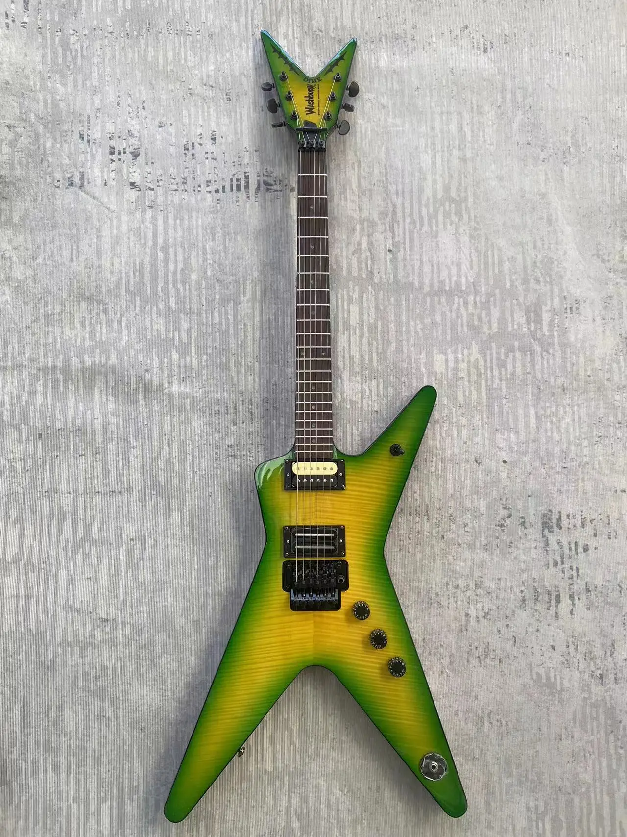 New! custom guitar made in china green ,flame maple,Mahogany body,