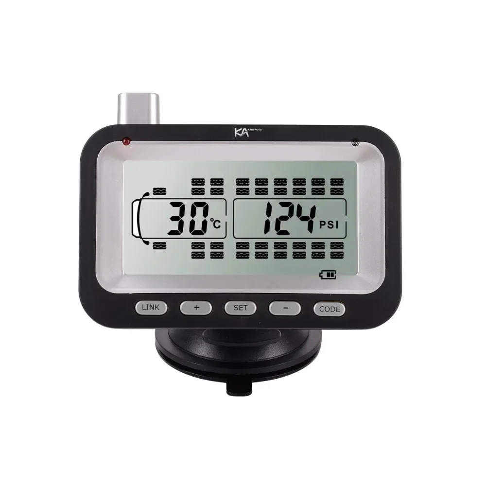 pre-programmed sensors FCC certification all time display RV tire pressure and tire temperature monitoring system