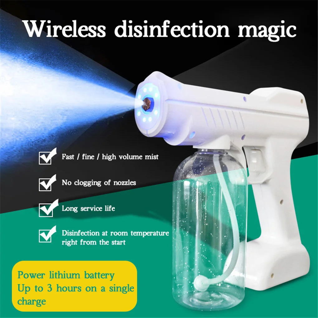 800ml Large Capacity Spray For Longer Without Refilling Disinfectant Fogger Disinfectant Spray White US Plug US Plug