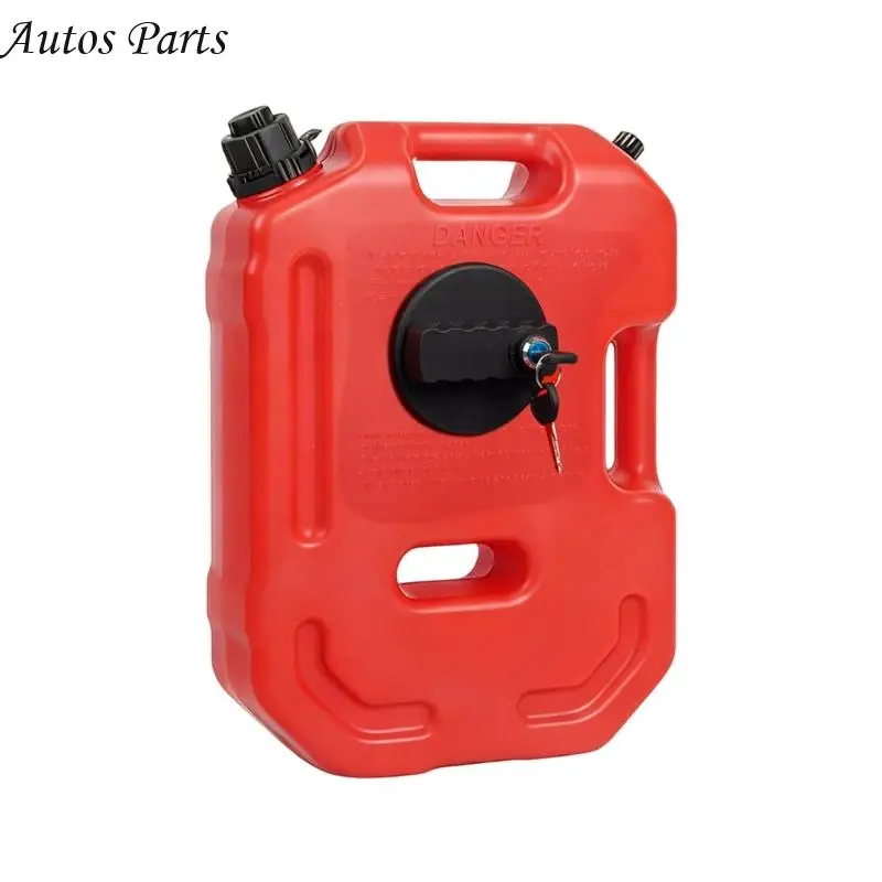 57BA 10L Motorcycle Emergency Container Builtin Hose Locking Mechanism for Road Trips Emergency Use