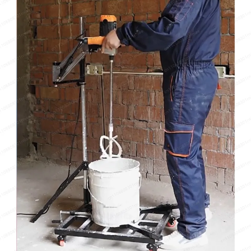 High Power Electric Mixer Hydraulic Fixed Bracket For Cement Paint Putty Powder