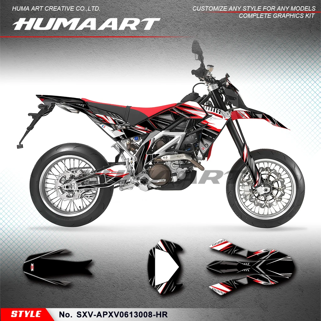 

Прочная виниловая наклейка huпера для Aprilia SXV 450 550 2006-2013, SXV-APXV0613008-HR