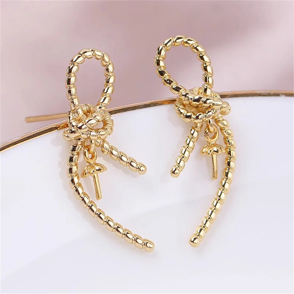 

10pcs Gold Plated Pearl Earring Settings Stud Bases DIY Jewelry Making for Handmade Accessories S925 Sterling Silver Ear Needle