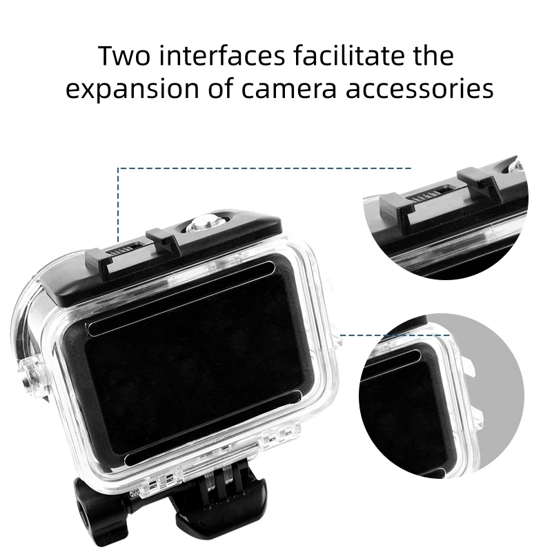 

60M Waterproof Case for DJI Osmo Action 6 Camera,Protective Underwater Dive Housing Shell Diving Water Case for Action 6 Camera