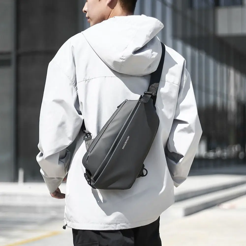 

Simple Multi-functional Men Crossbody Bag Waterproof Large Capacity Sport Chest Bag Coin Purse Handbag Fanny Pack Unisex