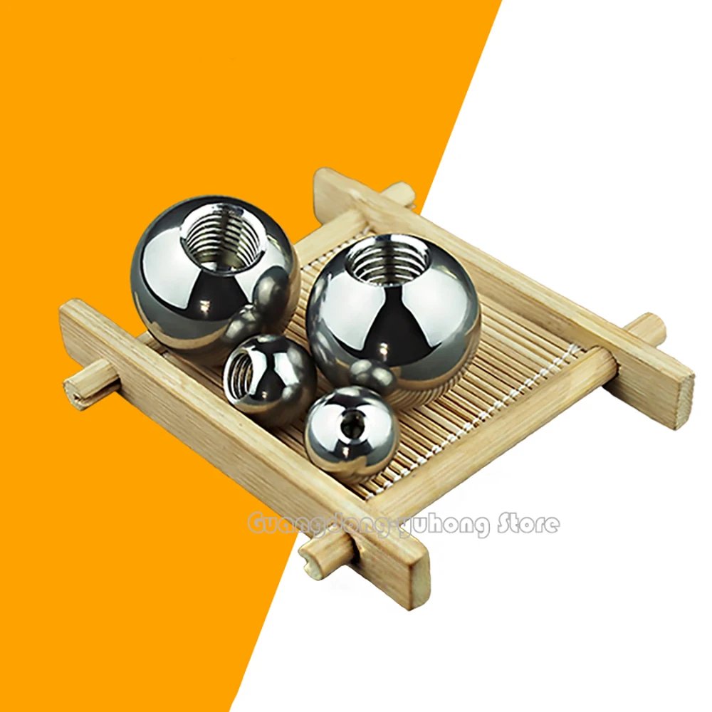 Metric Stainless Steel Drilling Balls M2 M2.5 M3 M4 M5~M14 Thread Half Hole Female Thread Blind Hole Smooth Ball Beads OD 5-60mm