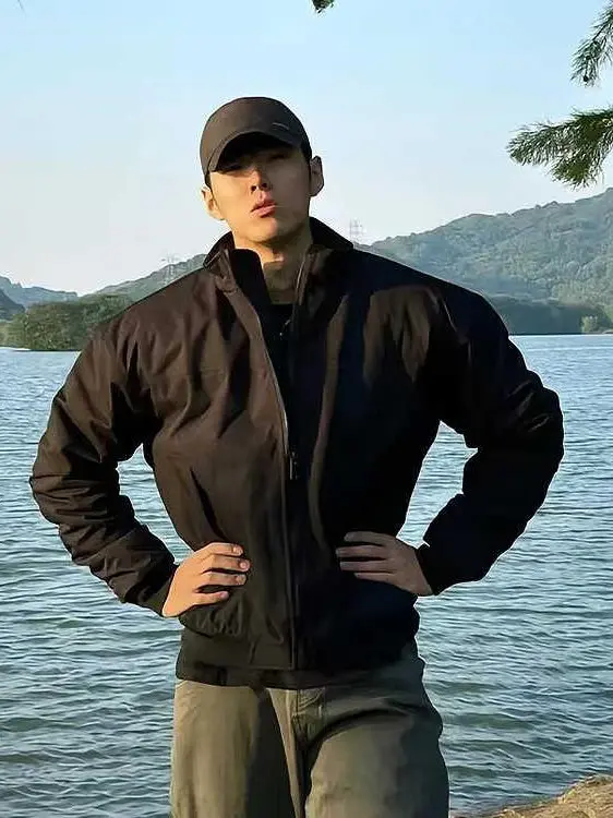 

Мужская куртка Cleanfit с бейсбольным воротником, в американском ретро-стиле, весенняя новинка, свободный крой, молодежная, верхняя одежда, на молнии