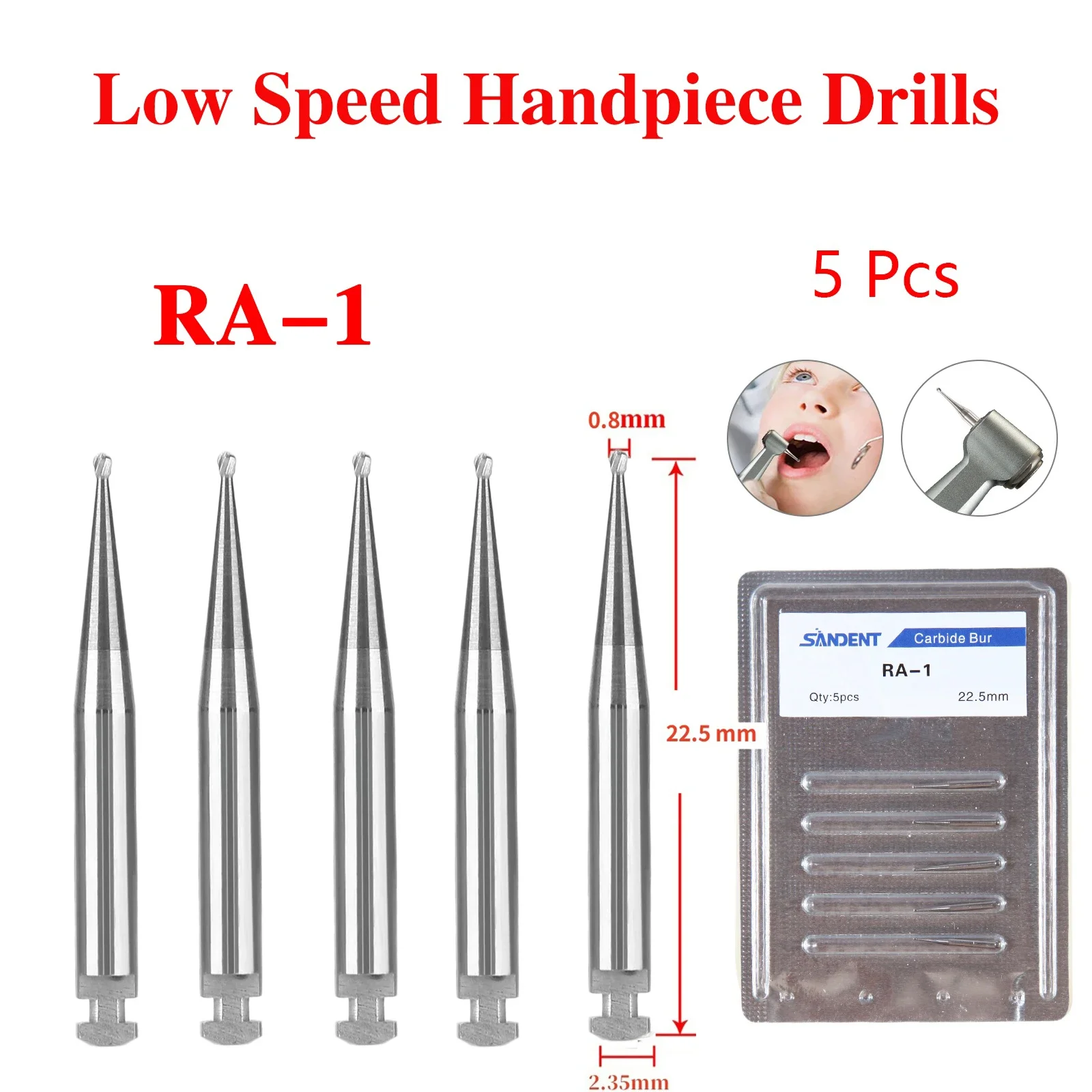5Pcs/Box Dental Tun…