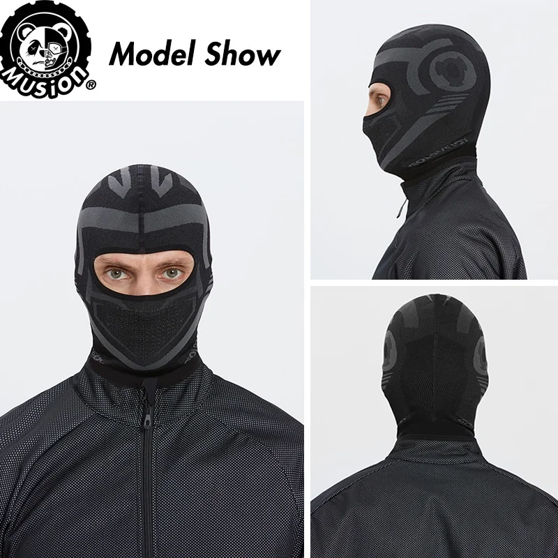 Musion Motorcycle Balaclava Face Mask for Men & Women Biking Cycling Face Cover for UV Sun Dust Protection Windproof Breathable