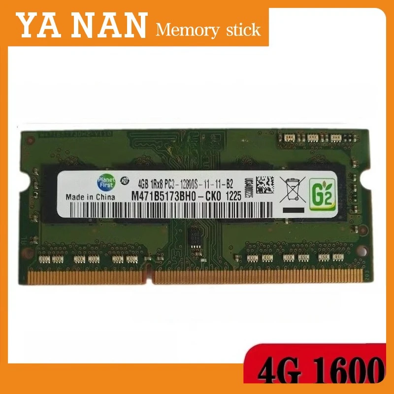 

For Samsung 4GB 1RX8 PC3-12800S 4G 1.5V M471B5173BH0-CK0 notebook memory stick