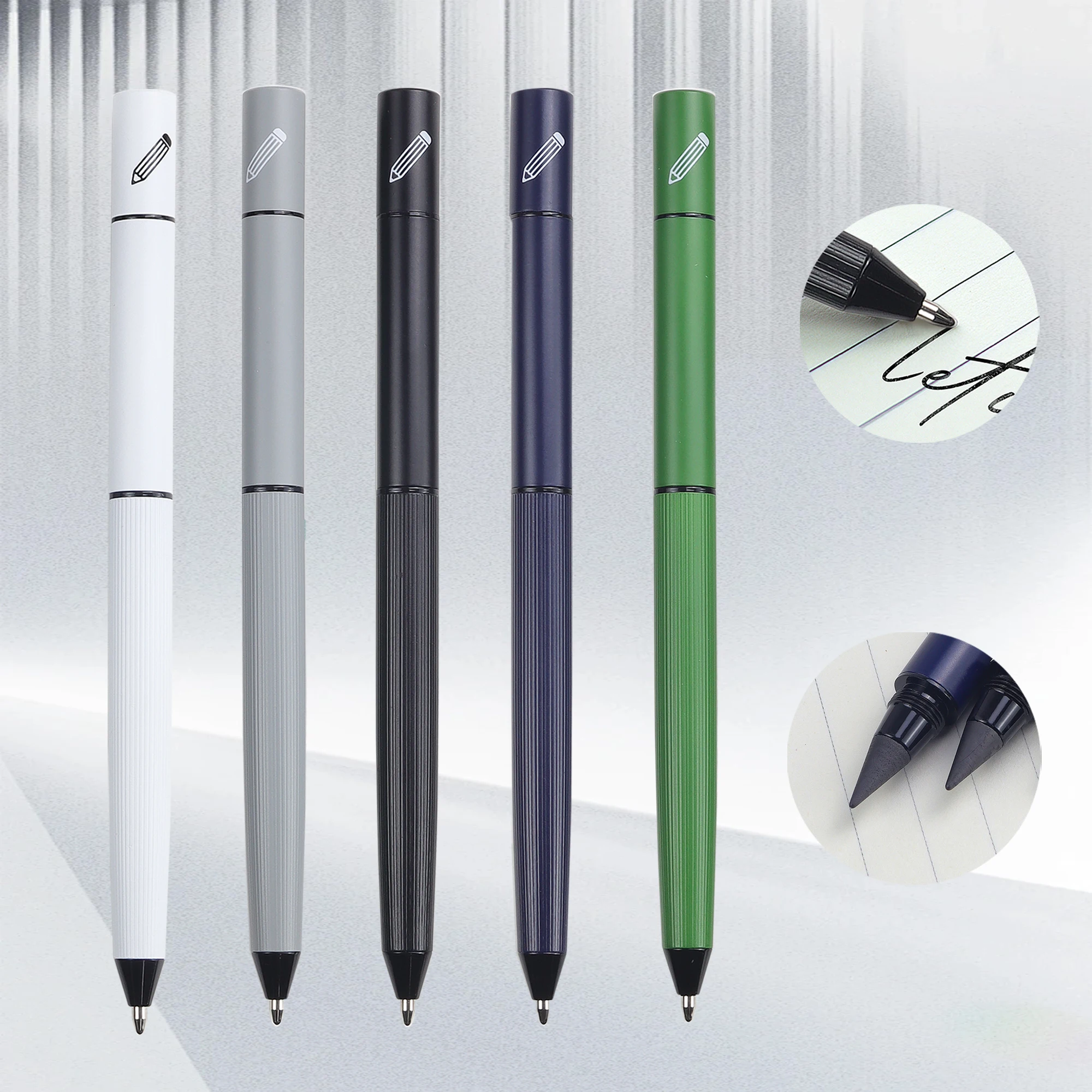 1pc high-quality double-end pen,ballpoint pen and pencil,convenient for note taking,gift box packaging,office school stationery