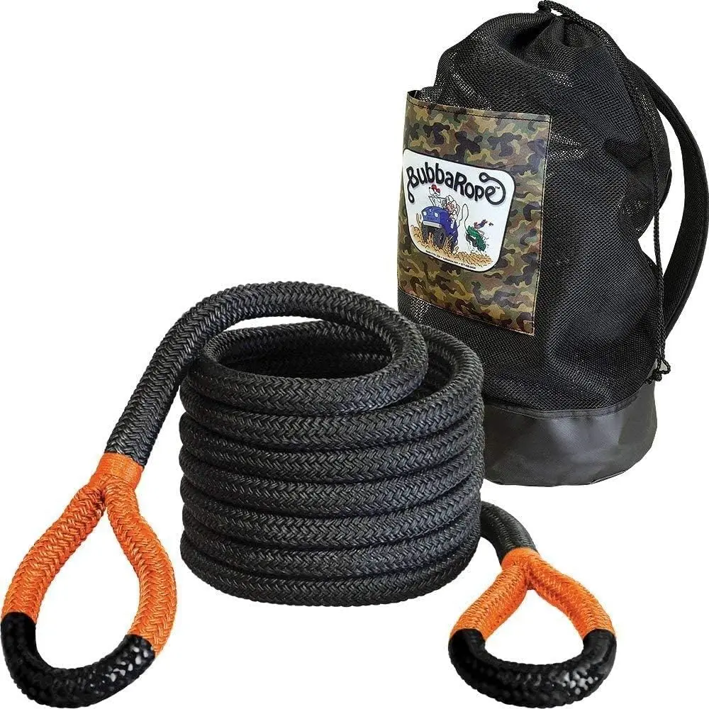 

Bubba Rope 1-1/4" x 30' Big Bubba Breaking Strength Rope with Standard Orange Eye - 52300 lbs. Capacity