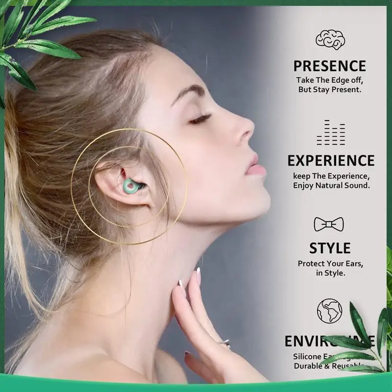 Sleep Ear Plugs For Sleeping Noise Cancelling Soft Reusable Hearing Protection In Flexible, Noise Cancelling Earbuds For Sleep