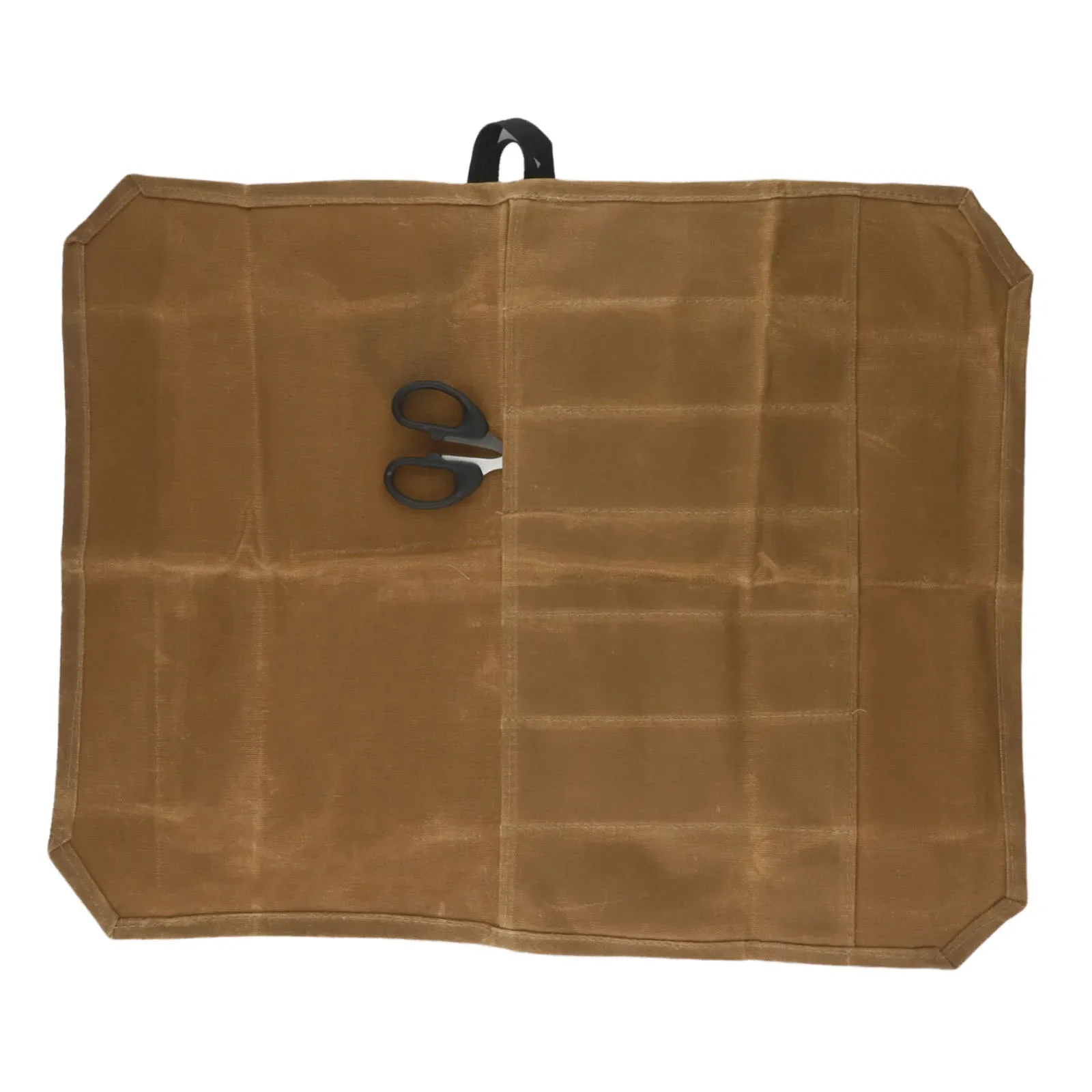 

1x Waxed Canvas Cutter Roll Bag,Portable Cutter Cultery Carrier Waterproof Cutter Storage Bag With 8 Slots Kitchen Tools
