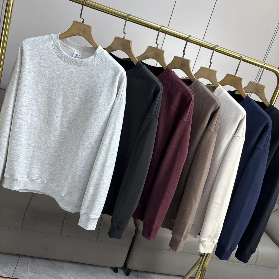 

Мужская повседневная толстовка с круглым вырезом и длинными рукавами, на флисовой подкладке, теплая, свободного кроя, из смесового полиэстера и хлопка, удобная, на все сезоны.