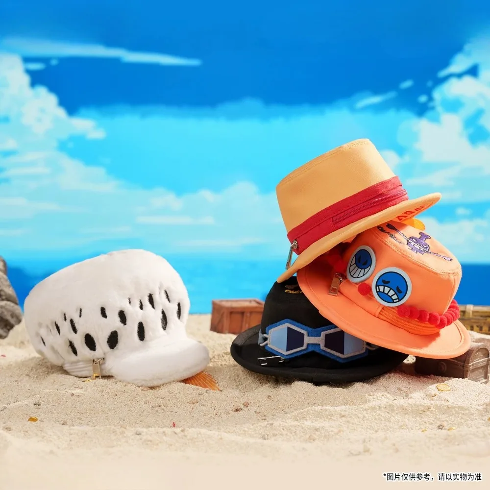 One Piece series hat-shaped mini pouch, bag charm, coin purse and key storage bag, gift for friends