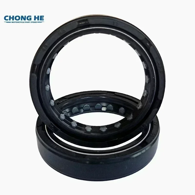 43x55x11 Front Shock Fork Damper Shaft Dust Oil Seal Retainers For Yamaha MT-125 ALL VERSIONS 2016-2019 2017 2018 MT125 MT 125