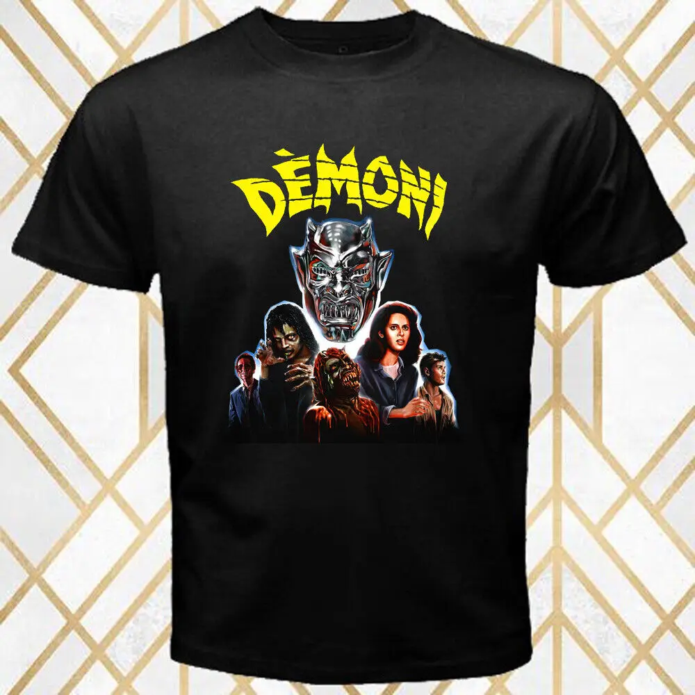 Demoni Demons Movie Dario Argento Men's Black T Shirt Size S 3XL