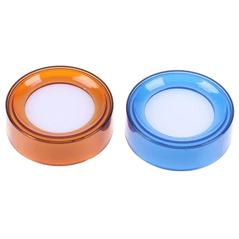 2 Stks/partij Plastic Ronde Doos Vinger Natte Spons Demper Voor Casher Tellen Geld