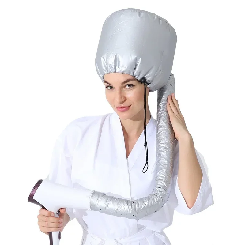 Hair Drying Cap Hair Dryer Caps Care Hair Perm and Dye Styling Warm Air Adjustable Drying Hood Home Hairdressing Salon Supply