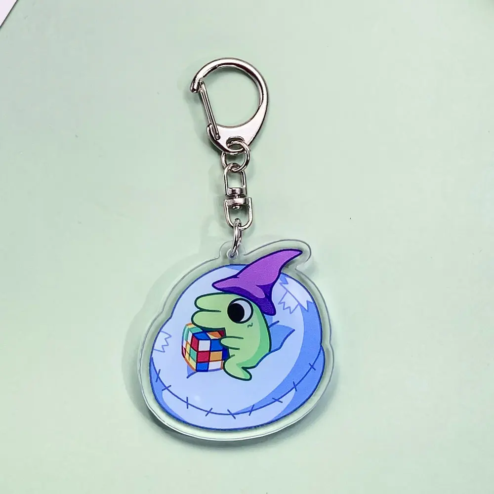 الكرتون يبتسم الأصدقاء الاكريليك سيارة المفاتيح اكسسوارات العصرية حقيبة سحر Kawaii ظهره قلادة حلقة رئيسية هدايا للأصدقاء #6